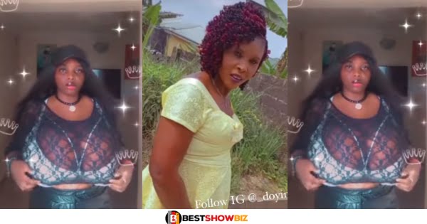 Lady With Big 'Chest' Stirs Online As She Shares A Video Of Herself and Her Mother