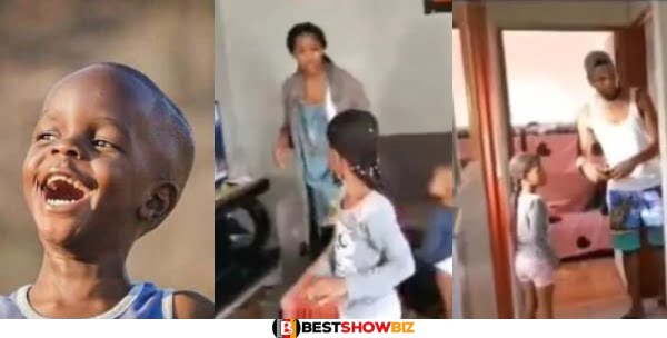 Moment a girl stopped her mom from picking her father's ringing phone (Video)
