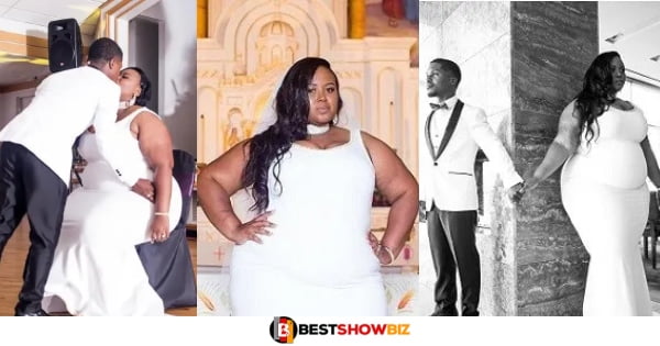 “Never Allow Anyone Take Away Your Joy” – Plus-Sized Bride Who Married A Yong Man Says (Photos)
