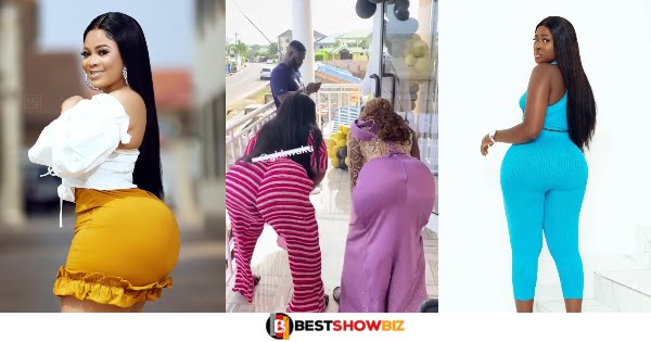 New Video Of Fella Makafui And Kisa Gbekle In A Tw3rking Competition Stirs Online
