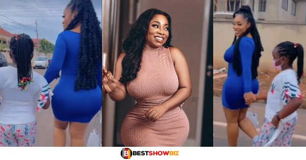 New Video Of Moesha Boduong Caring for Afia Schwarzenegger’s Daughter Surfaces