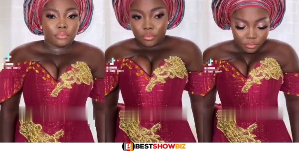 New Video of Bride struggling to breathe in too tight Kente Corset dress Stirs Online