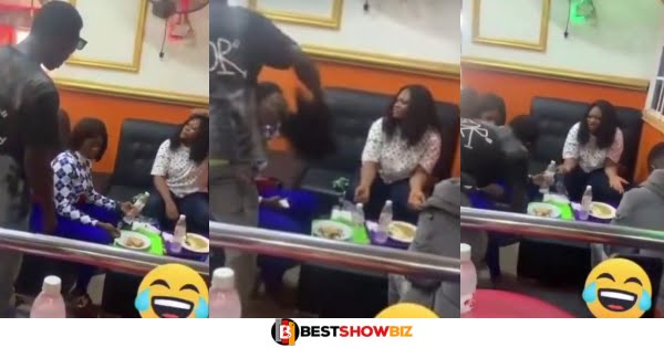 New Video: Man Takes wig, phone, and slippers he bought for his girlfriend after seeing her on a date with another man