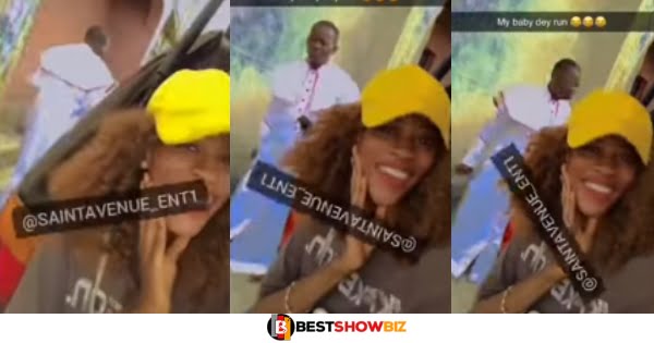 (Video) Pastor runs from the camera as side chick tries to show his face during live streaming
