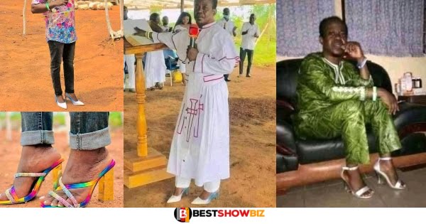 (Photos) Meet The Only Pastor Who Always Wears Ladies High Heels - Here Are His Reasons