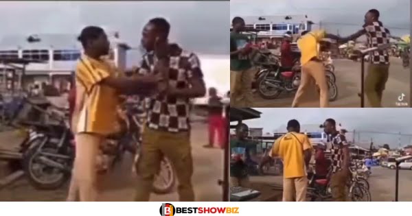 Reactions as man spotted assaulting a street preacher in a viral video