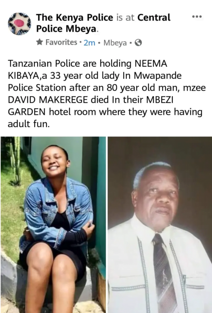 33 years old slay queen arrested after her sugar Daddy d!ed on top of her during sekz