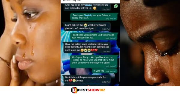 See Reactions As Guy Breakup With His Girlfriend After Taken Her Vîrgînîty
