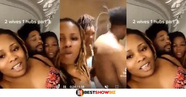 Two Ladies Married To One Man Records How They Enjoy Themselves In The Bedroom (Video)