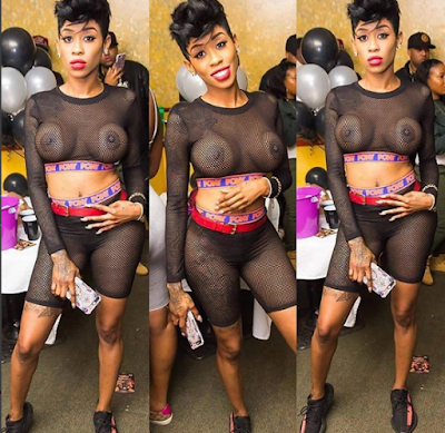 "Is this fashion or mἆdnℰss?"- See what this lady was spotted wearing at a party (photo)