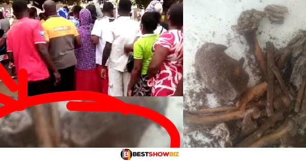 (Video) Human Skeleton Found In Church At Kasoa - Pastor Explains