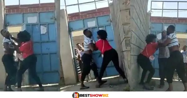 (Video) Lady confronts younger sister’s boyfriend, bєats him like a baby