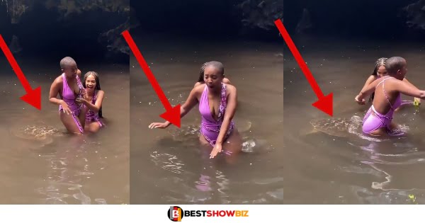 Video of a turtle enjoying beautiful ladies in a river causes massive reaction