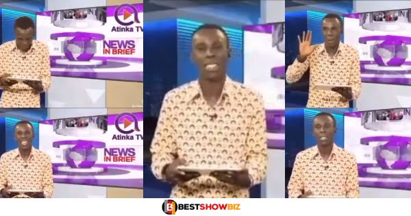 Video: Moment Atinka TV News Anchor Was Shivering While Reading New On Live On TV