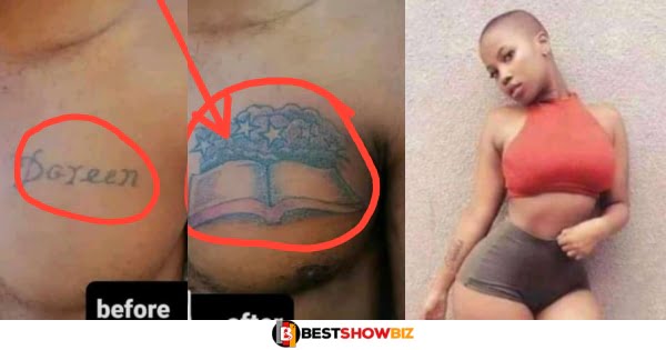 Young Man Who Tattooed Girlfriend's Name On His Chest Changes Into Bible After Broken Heart