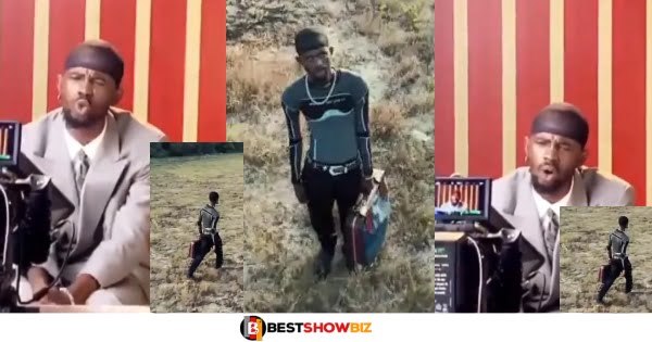 Take a look at Black Sherif's 'Kwaku the traveller' music video
