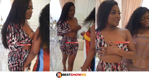 Efya Sparks Pregnancy Rumours After She Was Videoed With A Belly Bump (Watch)
