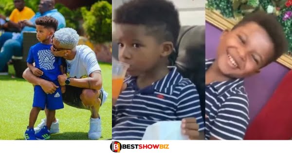 Watch heartwarming video of KiDi’s son showing his rap skills to his father (video)