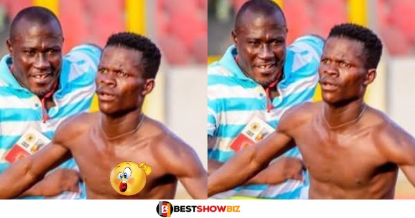 Kotoko fan who run nẩkℰd on the pitch did so because he had won Ghc 1 Billion Bet