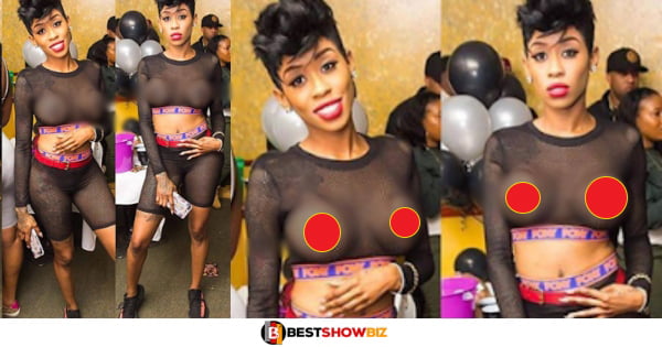 "Is this fashion or mἆdnℰss?"- See what this lady was spotted wearing at a party (photo)