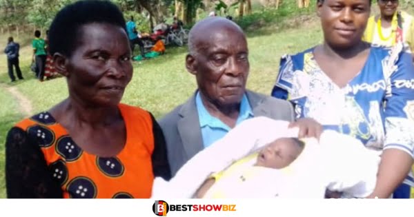 83 years old man welcomes his first child after 57 years of marriage