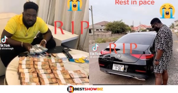 Sad news: Rich Ghanaian Young man reportedly po!soned to death by his jealous friends (video)