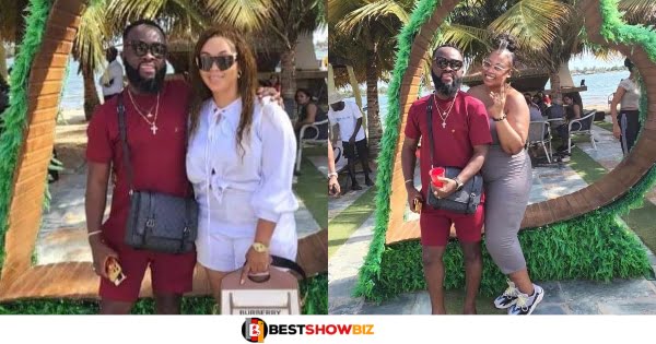 Nana Ama Mcbrown's husband spotted chilling with fine ladies on the beach (photos)