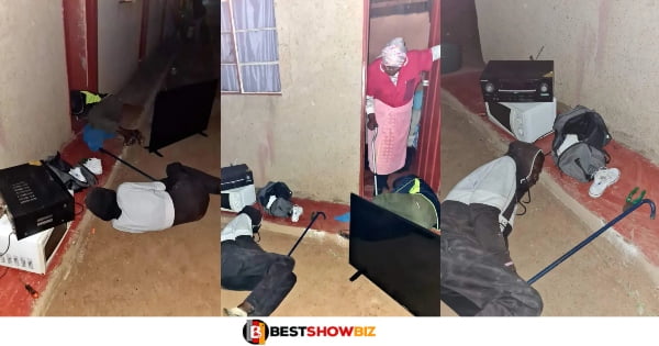 Thieves fall asleep till the police arrive after stealing from an old woman