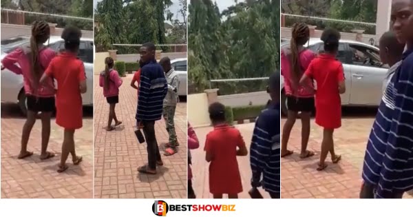3 teenage boys with 2 girls sacked from hotel after they went to book a room to have sekz (video)