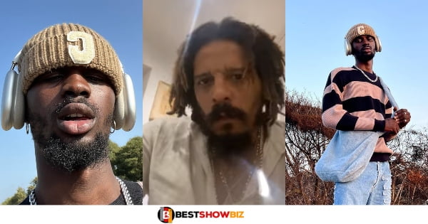Son of reggae legend Bob Marley dances to Black Sheriff's Kwaku the traveler (video)