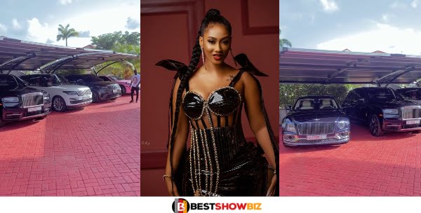 New Video Shows Hajia4Real's Massive Mansion with Uncountable Fleet of Cars