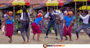 Reactions as Market Woman ‘Challenges’ Young Lady in Heels to Buga Dance (Video)