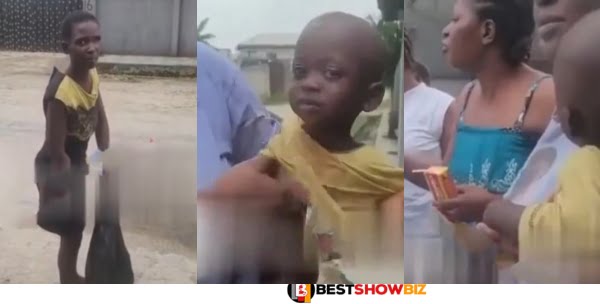 Sad Video Of A Young lady trying to abandon her baby boy on the roadside surfaces