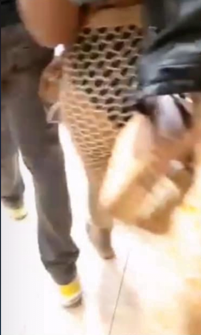 Ghanaians disgrace Slay Queen for dressing indecently at a mall