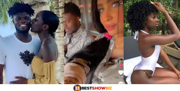 See photos of the beautiful Ghanaian black queen Thomas Partey dumped for a white lady