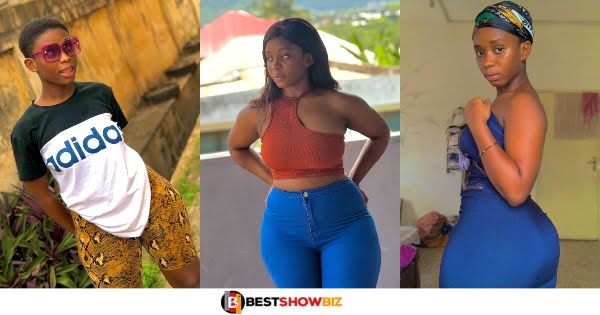 Ghanaian Tik Toker Tracy Mensah causes confusion with her big hips and nya$h (watch videos)