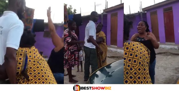 (Video) Fish Seller Breaks Down in Tears after Honest Taxi Diver Returned Ghc 8,000 She Forgot in his Car