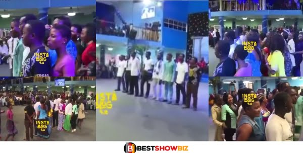 (Video) Moment Ladies Fight Over Men In Church When Pastor Asks Them to Pick Their Husbands