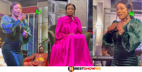 (Video) Watch The Moment Diana Asamoah Changes Clothes Twice On United Showbiz