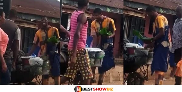 Video of a Hardworking Young Man Selling Food in Wheelbarrow Surfaces