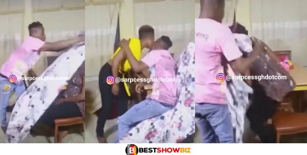 Watch How A Cheating Guy Hide His Side Chick From His Main Chick (Video)