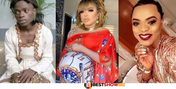 Who is His Husband? Reactions As Bobrisky Spotted Pregnant In New Photos