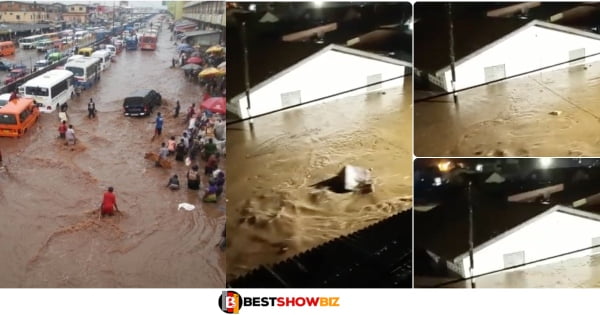 Newly built house submerged after heavy rains in Accra (video)