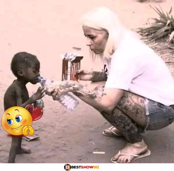 See new photos of the starving boy who was saved by a White Woman