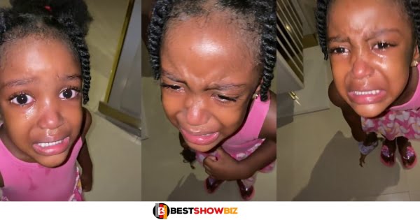 Young Girl cries and begs her mother to stop loving her father (watch video)