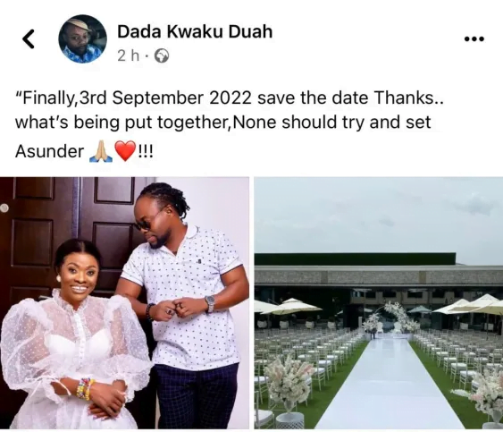 Save The Date: Evangelist Diana Asamoah Set To Marry Dada KD As Their Pre-wedding Photos Pops Up