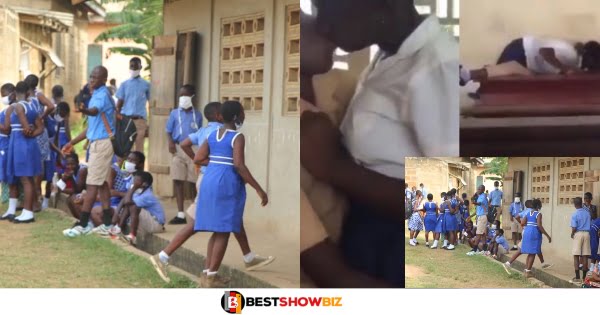 (Video) - JHS1 Students Records Themselves 'Gaming' In The Class Room