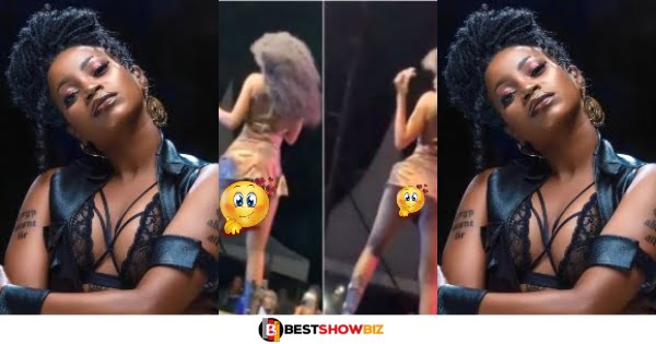 (Video) Pantless Sheebah shows her raw 'punani' while performing on stage