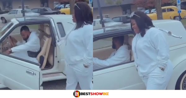 Rev Obofour buys a new car for Obofowaa to shame critics (watch video)