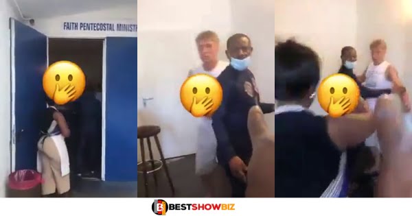 Ghanaian man storms Sunday church service in Germany to disgrace pastor for sleeping with his wife (watch video)